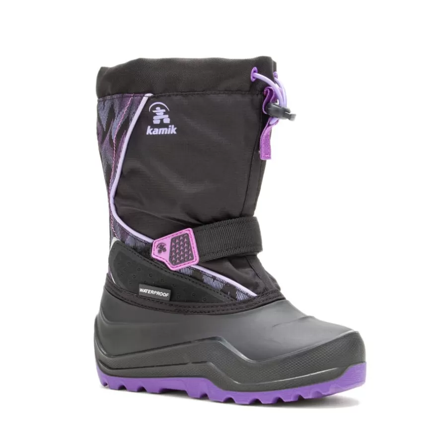 Kamik SNOWFALL P 2 BLACK/PURPLE Clearance